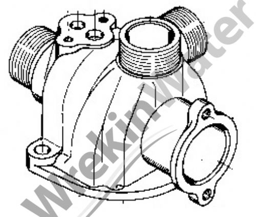 BU14749-20 Valve body for Fleck 2750 valve