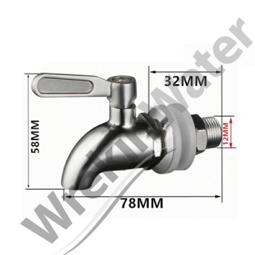 Wrekin Water Stainless Steel Replacement Bib Tap for Wrekin Water Gravity Systems